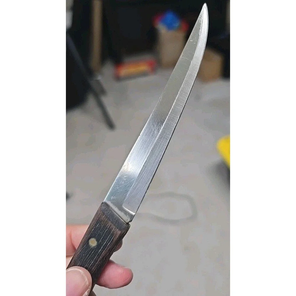 Vintage Ekco Eterna Kitchen Knives Butcher And Fruit And Veg- One Ekco Stainless